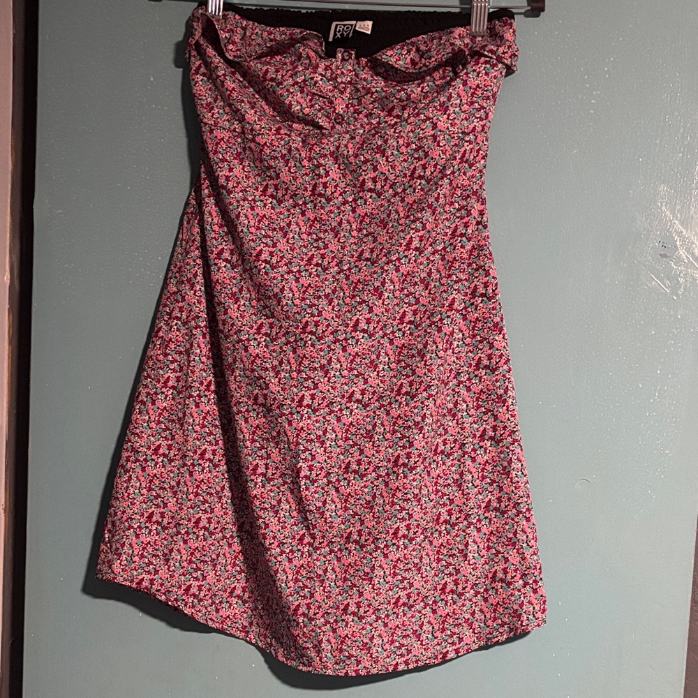 ROXY: Floral Pink Women's tube dress